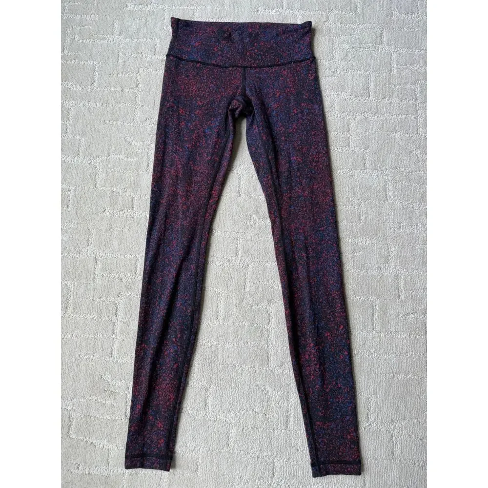 Lululemon Leggings Women's Wunder Under Pant Splatter Stretch